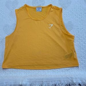 Orange Gymshark Cropped Tank (M)